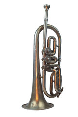 Old golden trumpet