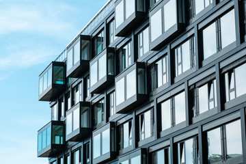 modern architecture building facade -  real estate exterior