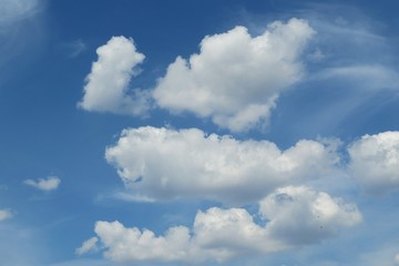 Naklejka na ściany i meble Beautiful sky with clouds