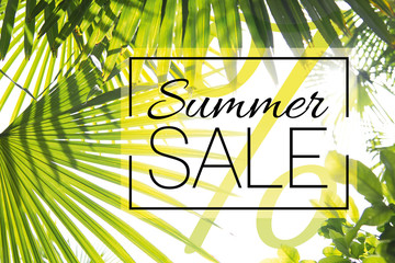 Banner Summer Sale mit Prozent