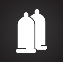 Reproduction related icon on background for graphic and web design. Simple illustration. Internet concept symbol for website button or mobile app.