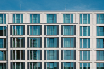 Fototapeta na wymiar window facade of modern hotel building -real estate exterior,