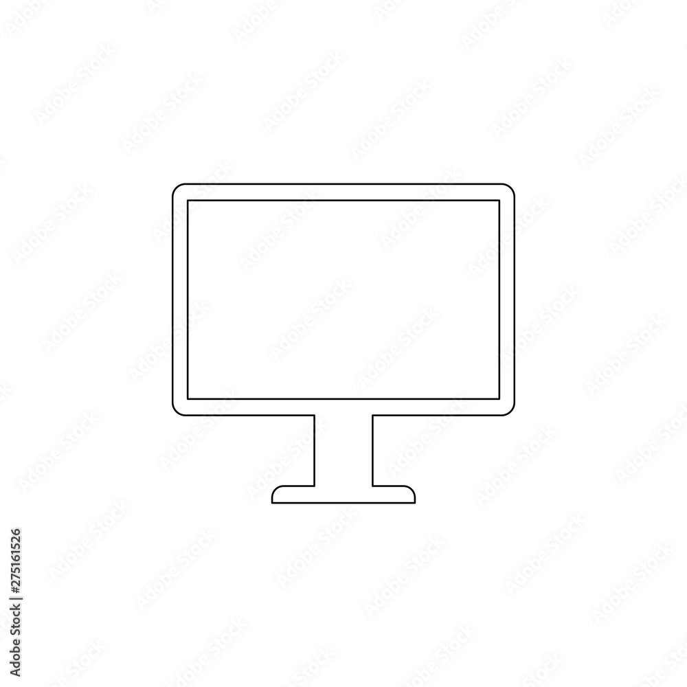 Aufkleber monitor icon. element of web for mobile concept and web apps icon. outline, thin line icon for websi
