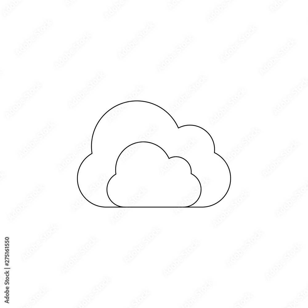 Poster cloud icon. element of web for mobile concept and web apps icon. outline, thin line icon for website