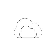 cloud icon. Element of web for mobile concept and web apps icon. Outline, thin line icon for website design and development, app development