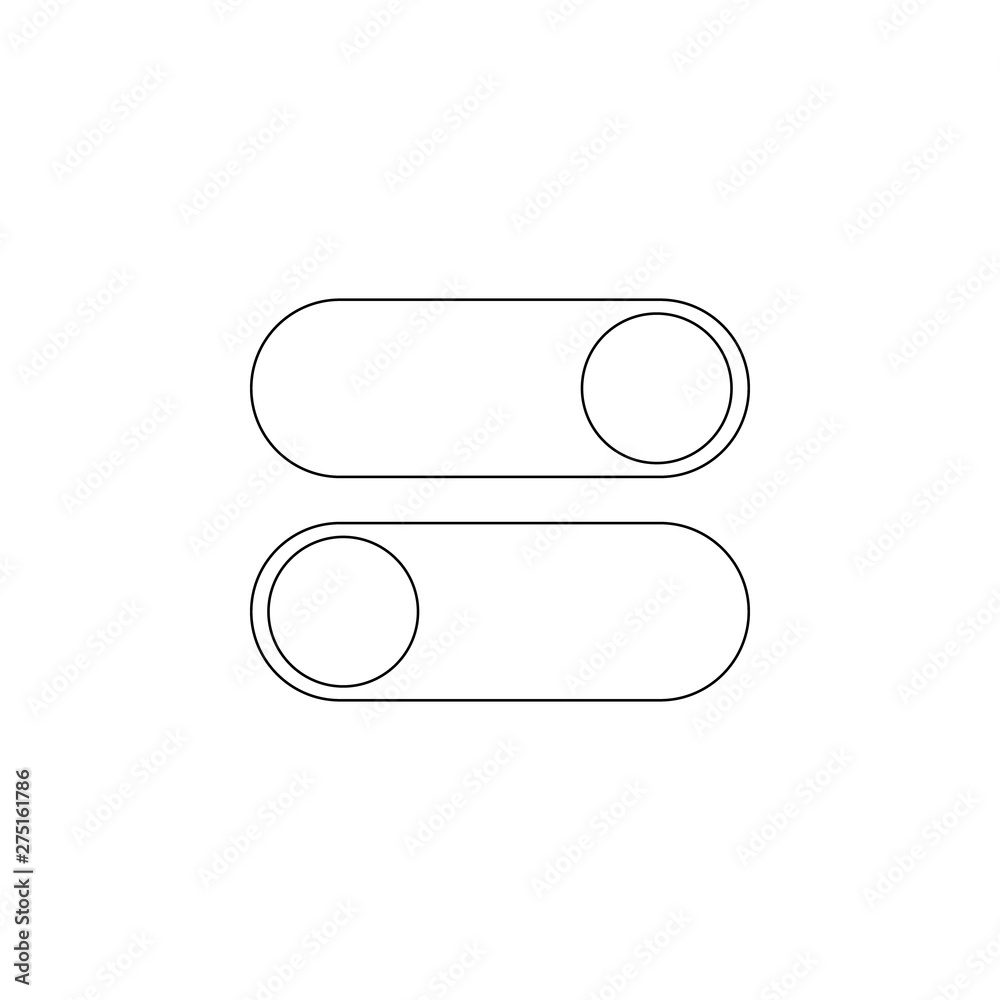 Aufkleber setting buttons icon. element of web for mobile concept and web apps icon. outline, thin line icon f