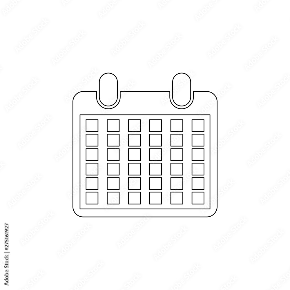 Aufkleber the calendar icon. element of web for mobile concept and web apps icon. outline, thin line icon for 