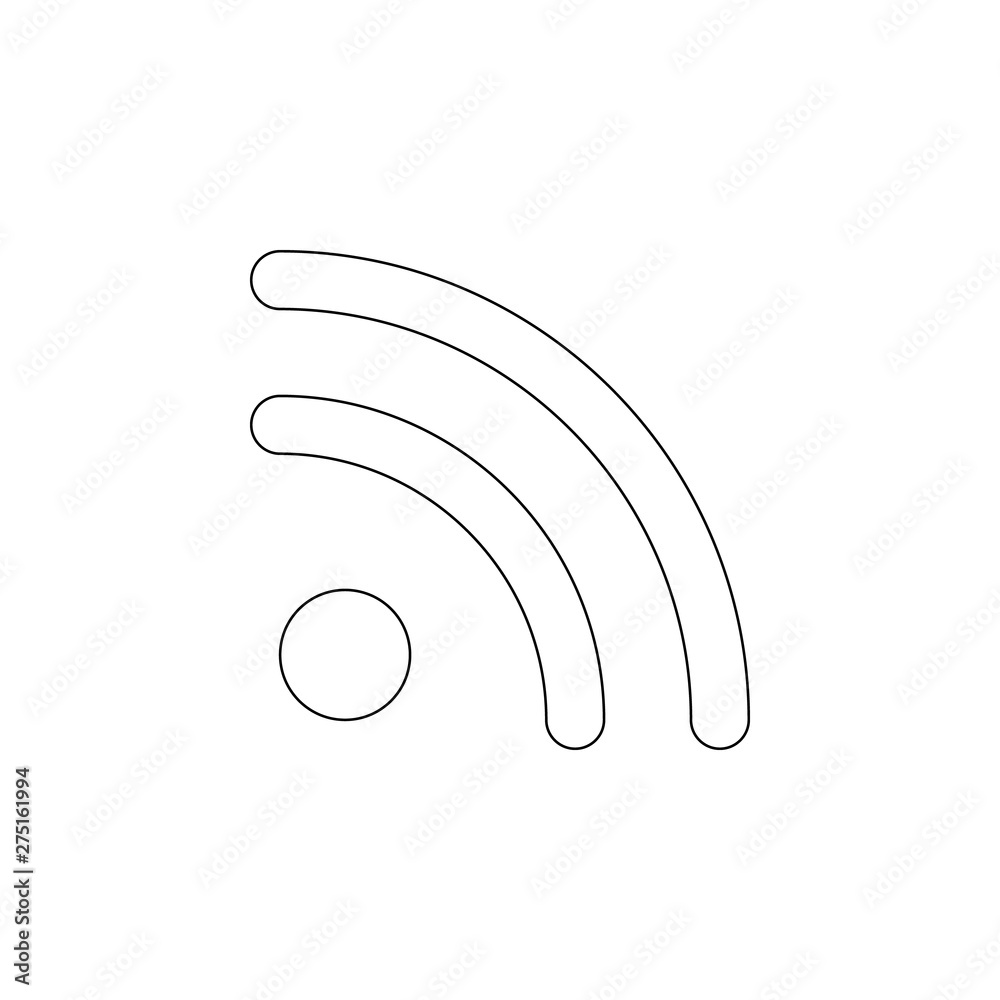 Aufkleber signal sign icon. element of web for mobile concept and web apps icon. outline, thin line icon for w