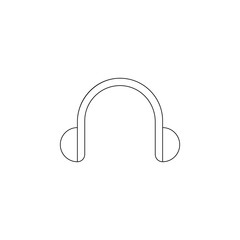 headphones icon. Element of web for mobile concept and web apps icon. Outline, thin line icon for website design and development, app development
