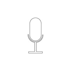 microphone icon. Element of web for mobile concept and web apps icon. Outline, thin line icon for website design and development, app development