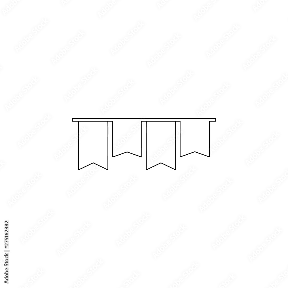 Poster garlands icon. element of web for mobile concept and web apps icon. outline, thin line icon for webs