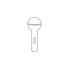 microphone icon. Element of web for mobile concept and web apps icon. Outline, thin line icon for website design and development, app development
