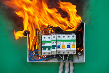 Problem with electrical wiring caused a fire.