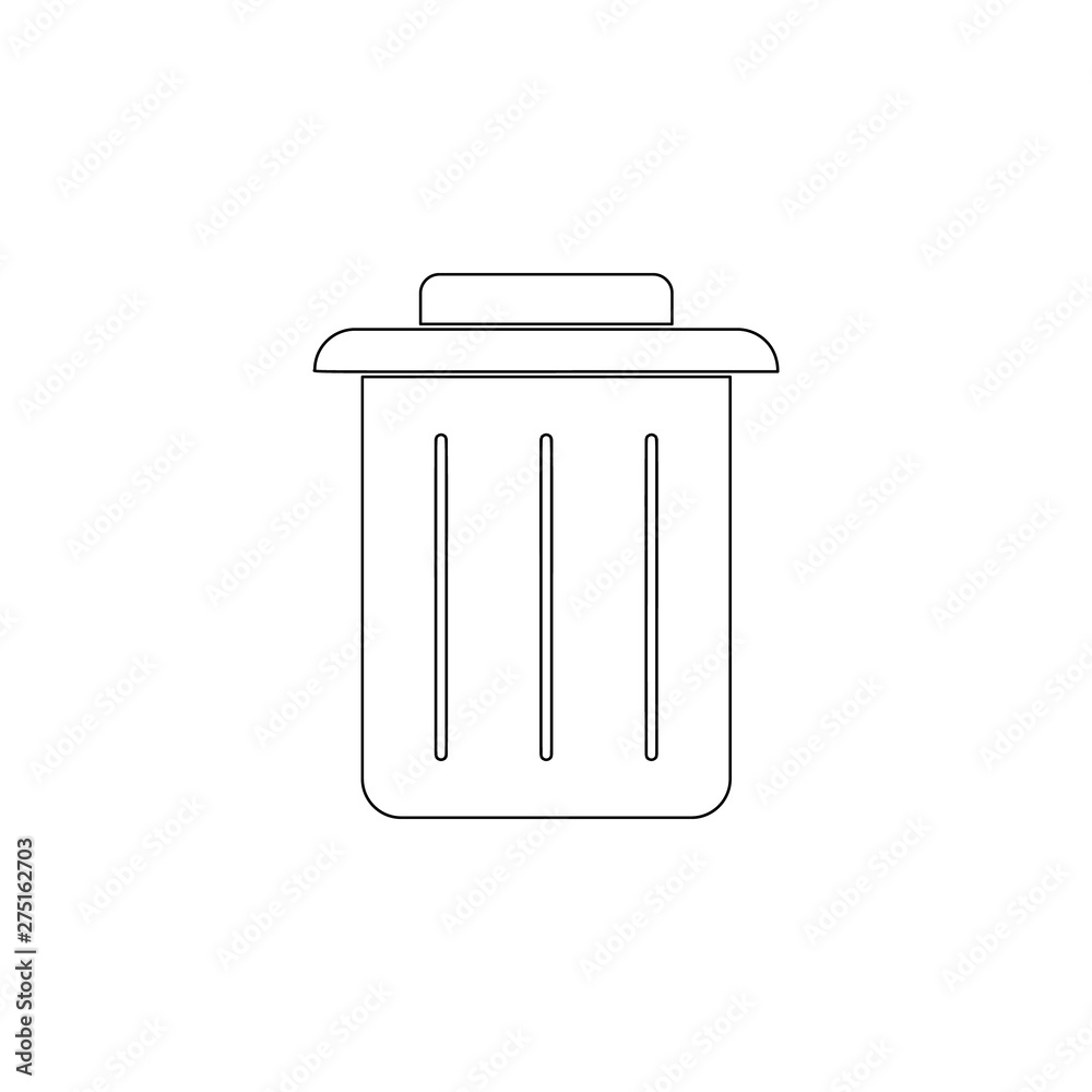 Poster bin icon. element of web for mobile concept and web apps icon. outline, thin line icon for website d