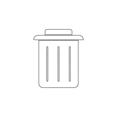 bin icon. Element of web for mobile concept and web apps icon. Outline, thin line icon for website design and development, app development