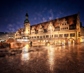Fototapeta na wymiar Old town hall of Leipzig