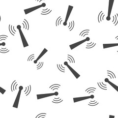 WiFi vector icon. Wi-Fi logo illustration seamless pattern on a white background.