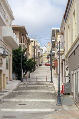 On the embankment of the town of Sitia (Crete, Greece)