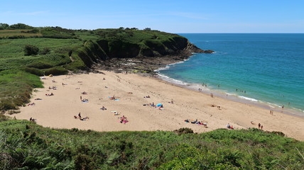 Plage du Saussaye à Cancale en Bretagne (France)