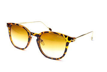 Styles Glasses with Tiger Colors on a white background 