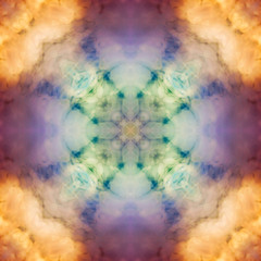 Obraz premium colored smoke seamless geometric pattern