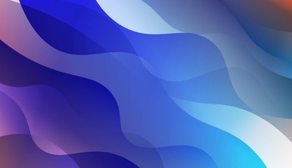 Abstract Wavy Background. For Design, Presentation, Business. Vector Illustration with Color Gradient.