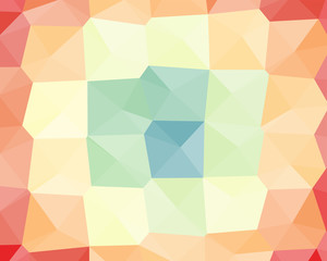 Abstract Delaunay Voronoi trianglify color diagram background illustration