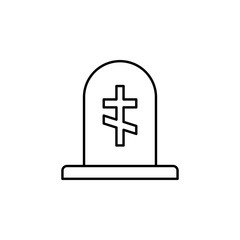 grave, death outline icon. detailed set of death illustrations icons. can be used for web, logo, mobile app, UI, UX