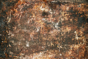 Metal rusty scratched surface texture.