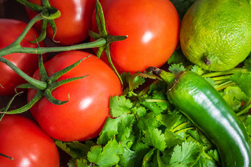 Vine Ripe Tomatoes, Jalapeno Peeper, Lime, & Cilantro
