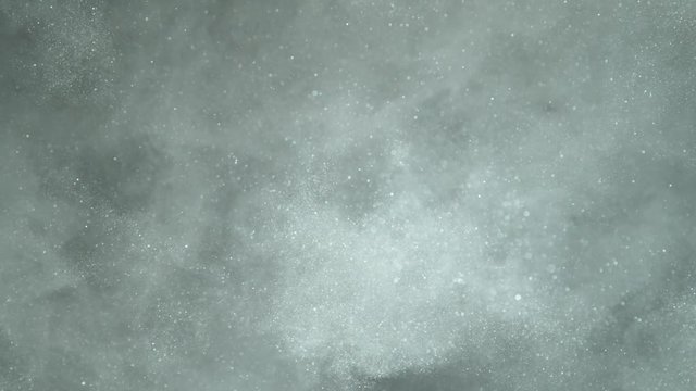 Super slow motion of white powder explosion. Filmed on high speed cinema camera, 1000fps.