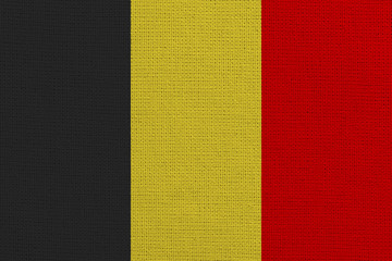 Fototapeta premium Belgium fabric flag