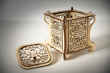 Engraving wooden box