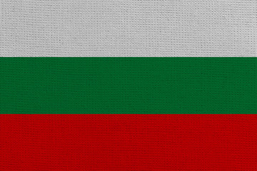 bulgaria fabric flag