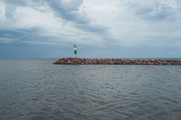 Fototapeta premium Pier and Clouds