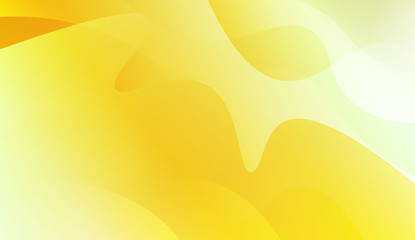 Template Background With Wave Geometric Shape. For Template Cell Phone Backgrounds. Vector Illustration with Green Yellow Color Gradient.