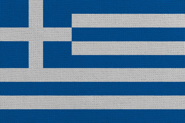 Greece fabric flag