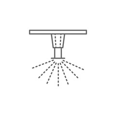 Emergencies, sprinkler icon. Element of emergencies icon. Thin line icon for website design and development, app development