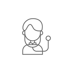 Emergencies, doctor icon. Element of emergencies icon. Thin line icon for website design and development, app development