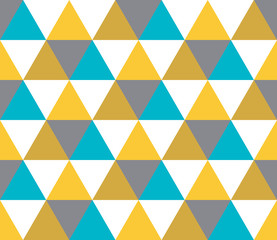 Triangular background. Seamless geometric pattern. Seamless abstract triangle geometrical background. Infinity geometric pattern. Vector illustration.