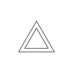 Emergencies, hazard sign icon. Element of emergencies icon. Thin line icon for website design and development, app development