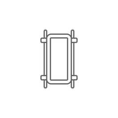 Emergencies, stretcher icon. Element of emergencies icon. Thin line icon for website design and development, app development
