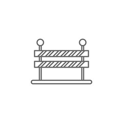 Fototapeta premium Emergencies, road block icon. Element of emergencies icon. Thin line icon for website design and development, app development