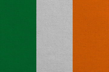 Fototapeta premium Ireland fabric flag