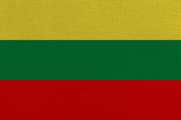 lithuania fabric flag