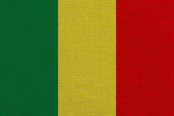 Mali fabric flag