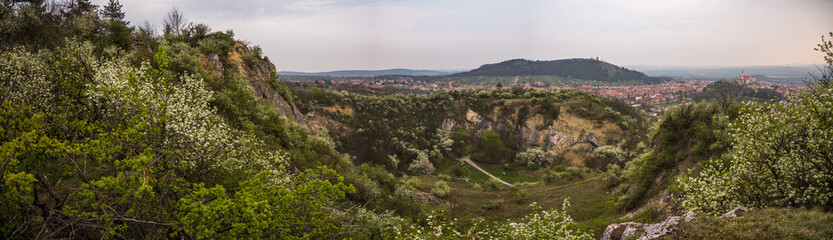 Fototapeta na wymiar Back Quarry (Zadni lom) Near Mikulov, Czech Republic