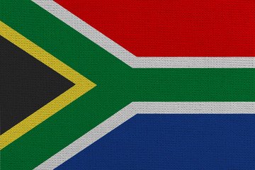 South Africa fabric flag