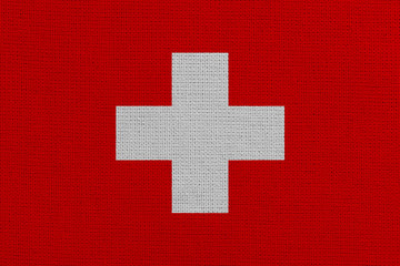 Switzerland fabric flag