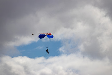 Skydivers Landing at Dillingham Air Field